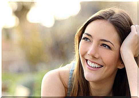 Woman smiling