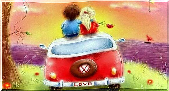 Couple by car