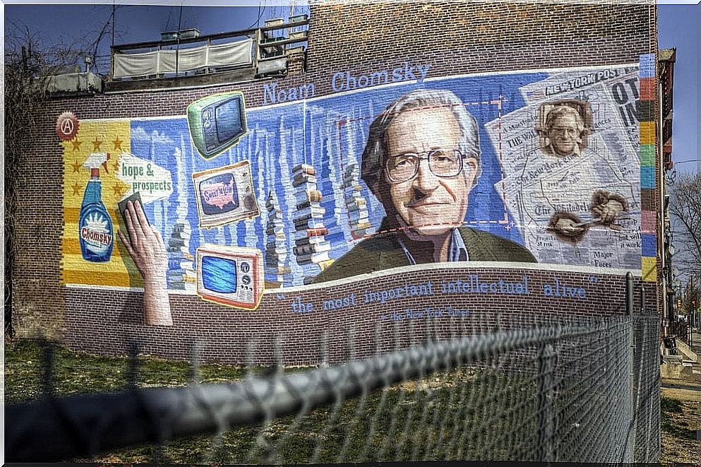 Noam Chomsky street art