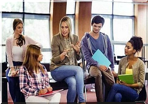 Teachers in a meeting to create better education