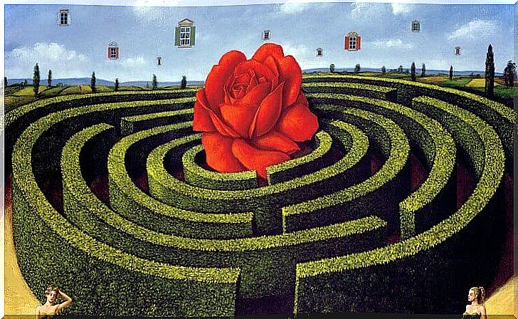 Garden in the form of a maze.