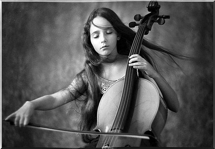 Girl with cello